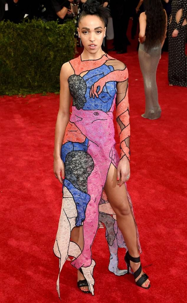 F Twigs at the 2015 Met Gala (Source: E! News)