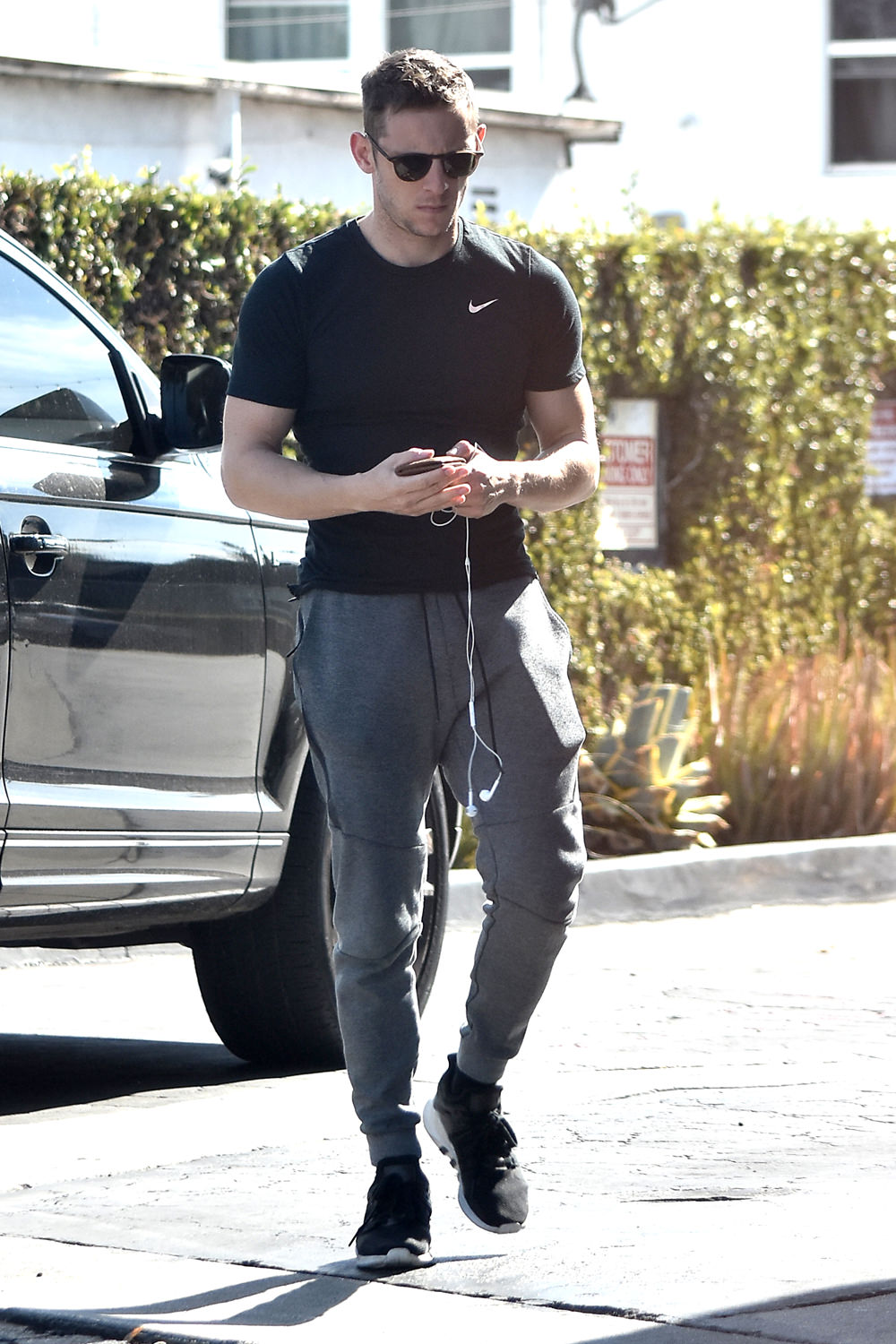 Jamie Walking Out Of His Car (Source: Tom + Lorenzo)