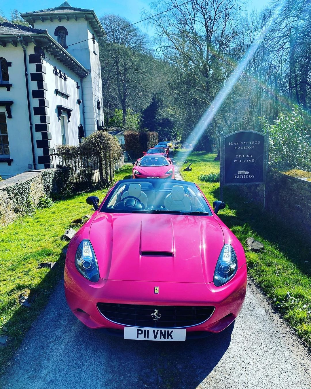 Katie Price's Pink Ferrari