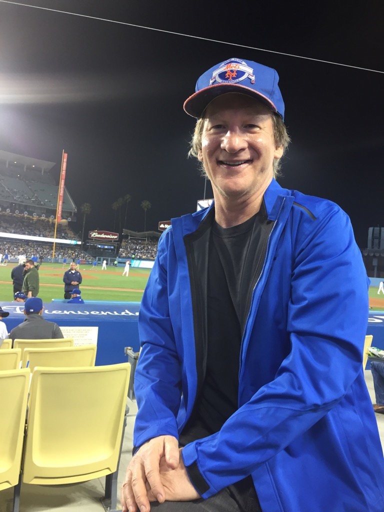 Bill Maher in Mets Game