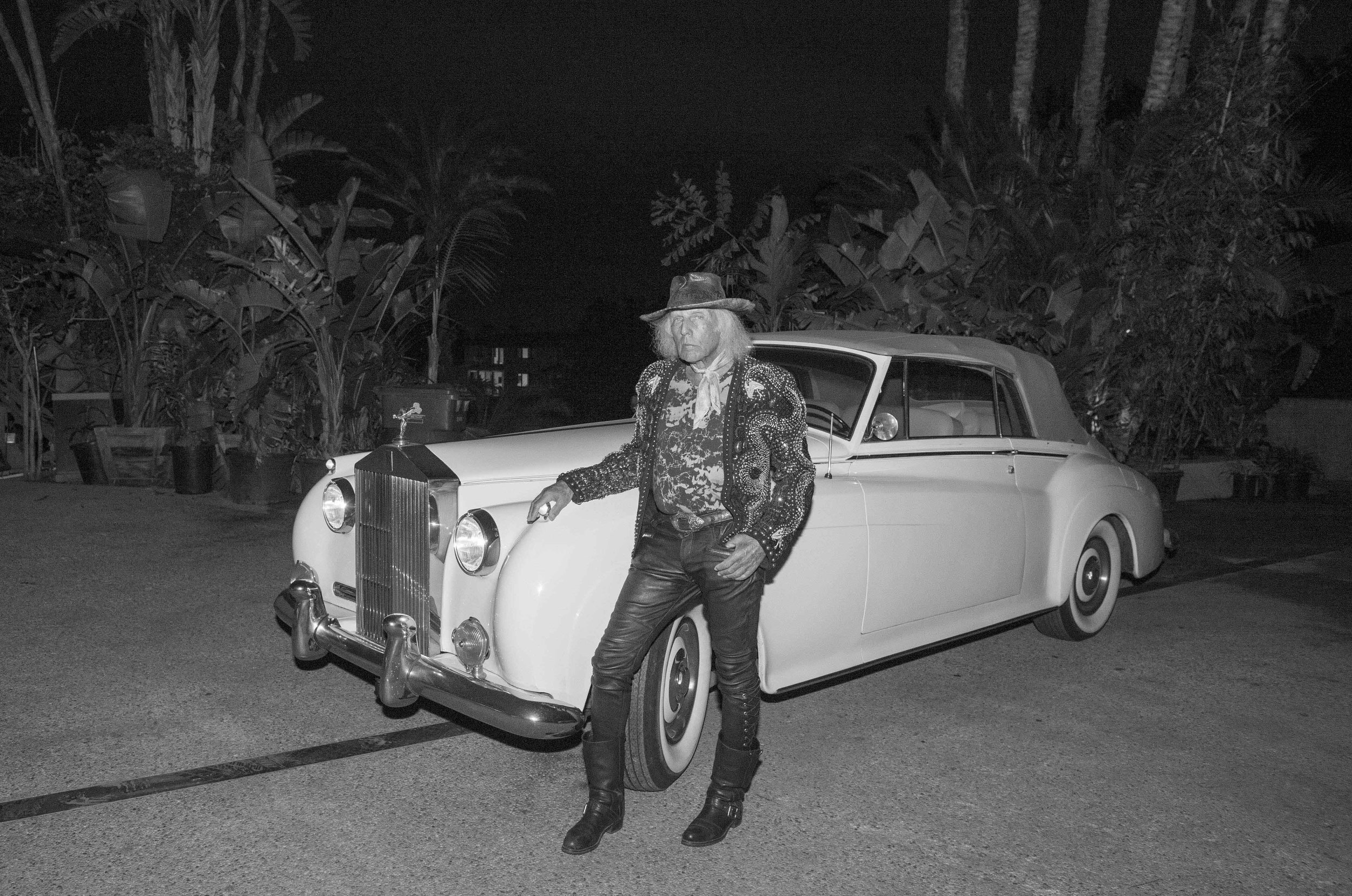 Jimmy Goldstein With His Car