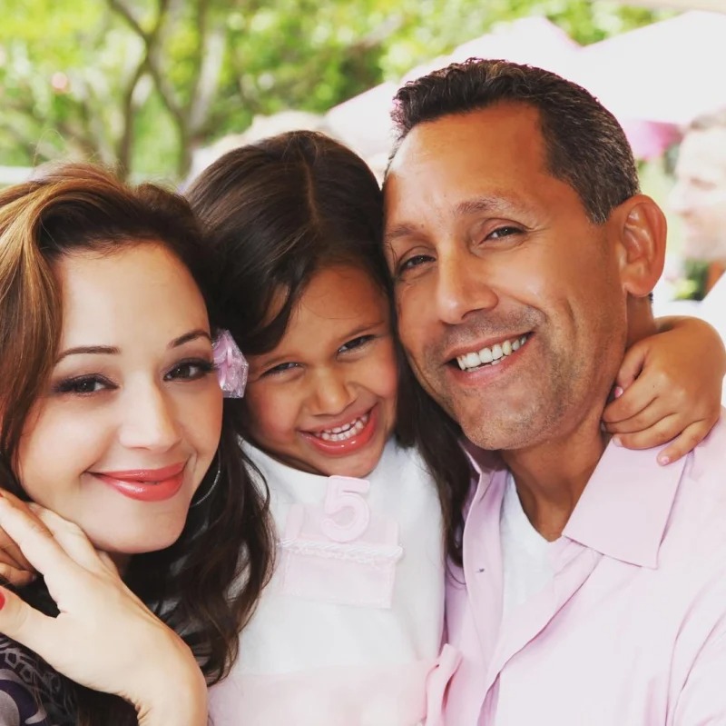 Leah Remini With Her Husband and Daughter
