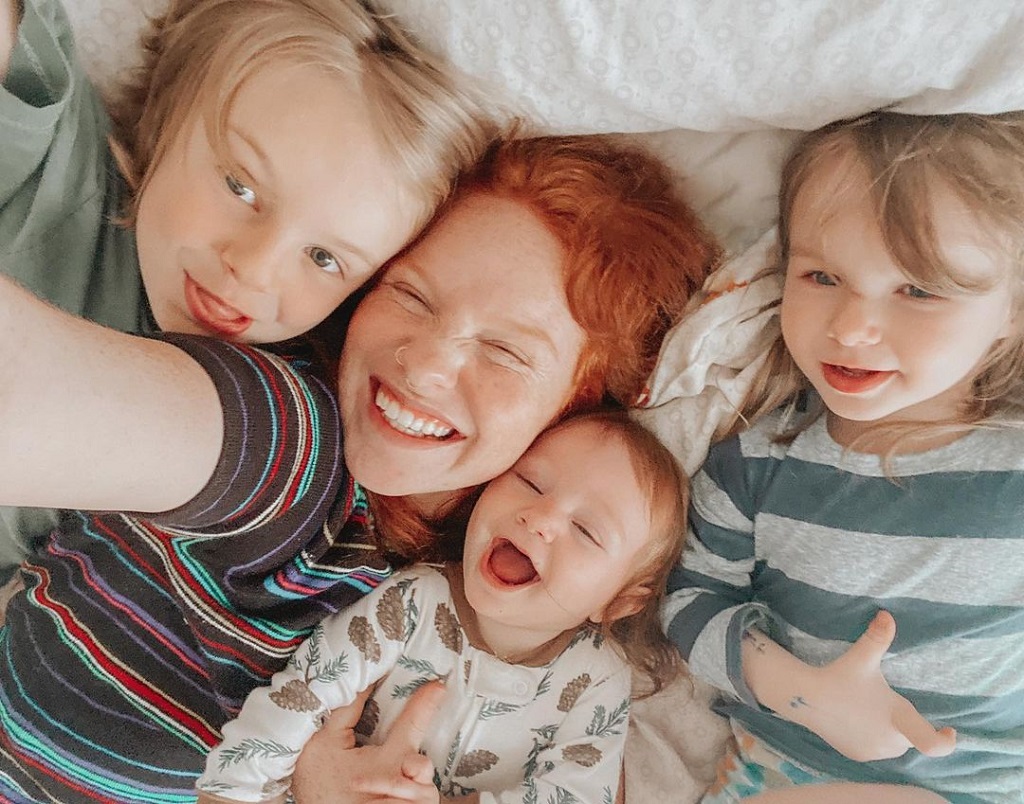 Sara Beth and her kids