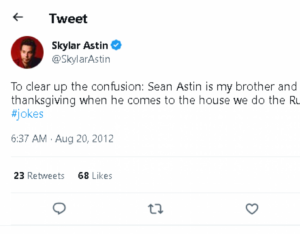 Is Skylar Astin Related To John Astin? Family Tree