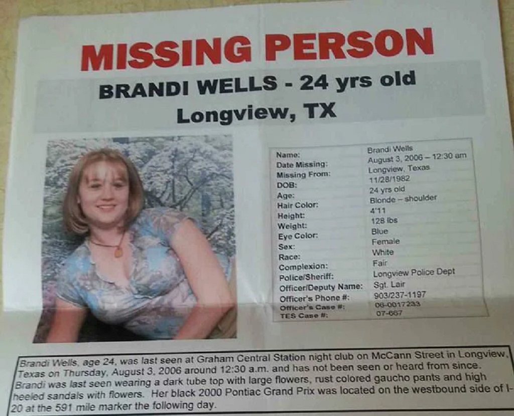 Brandi Wells Missing
