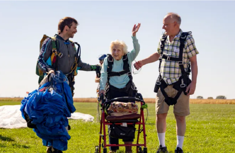 Dorothy Hoffner Skydiving Video Gone Viral After Her Death At 104