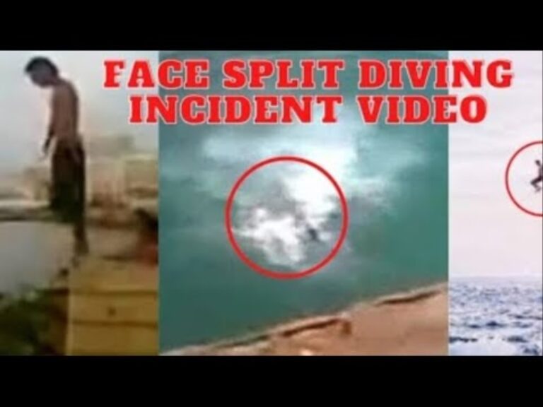 Face Split Diving Accident Video Gone Viral On Twitter