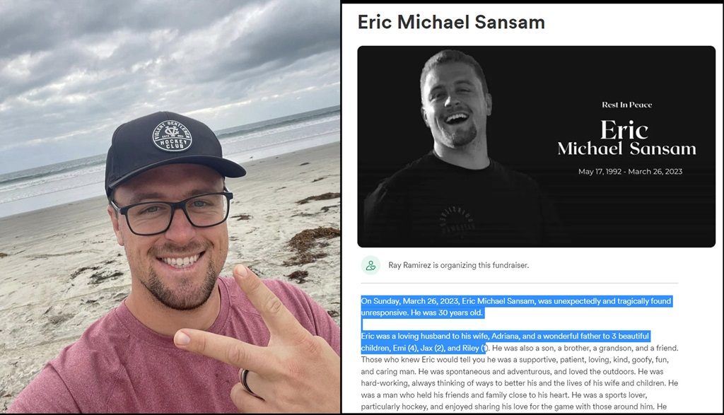 Eric Sansam Accident Death Cause And Obituary