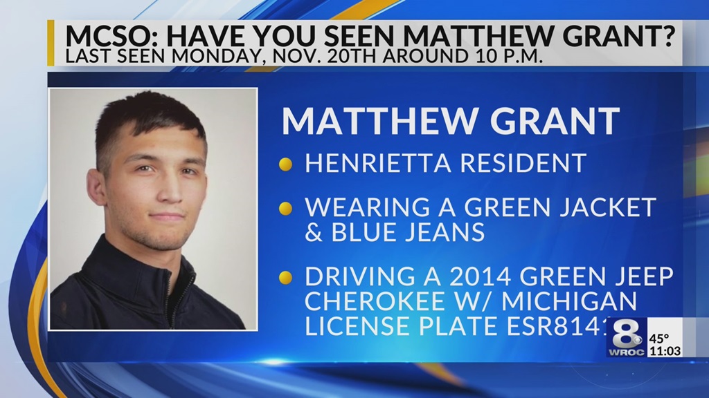 Matthew Grant Missing