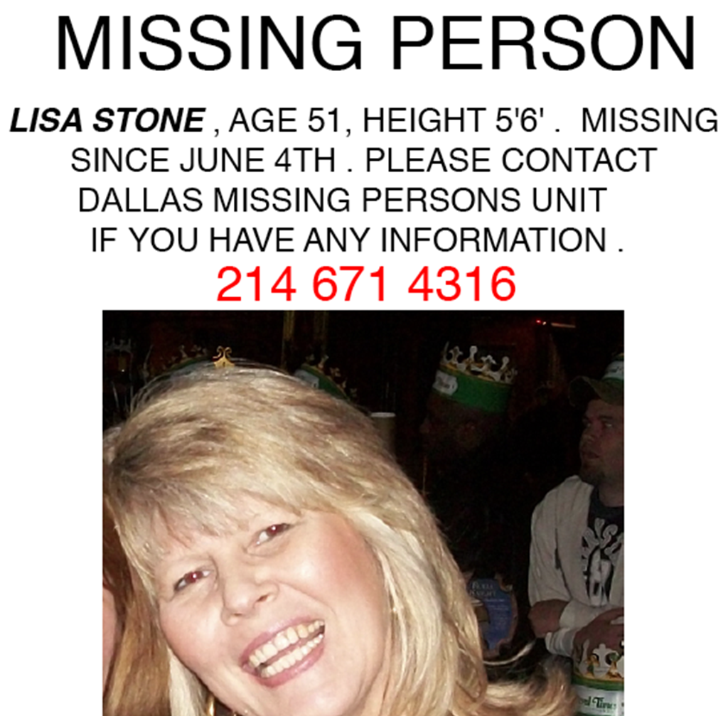 Lisa Stone Missing