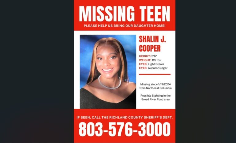 South Carolina Shalin Cooper Missing: Has She Been Found Yet?
