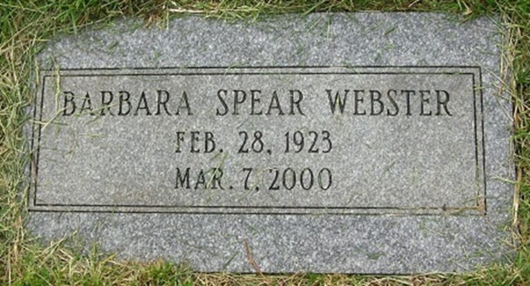 Barbara Spear Webster Wikipedia: Who Was She? Net Worth